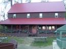 The lodge at Drakesbad.  One of many old style buildings that house this little known resortx